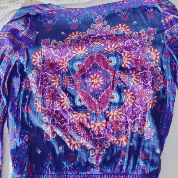 Vintage AEO Boho Bell Sleeved Romper Playsuit Short- XS - Picture 7 of 15